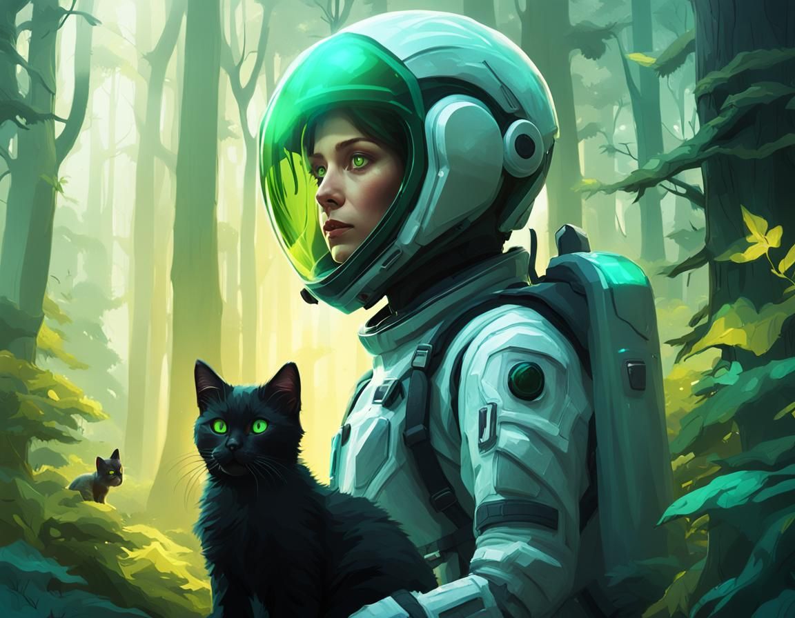 Exploring an Alien Forest with a Kitten