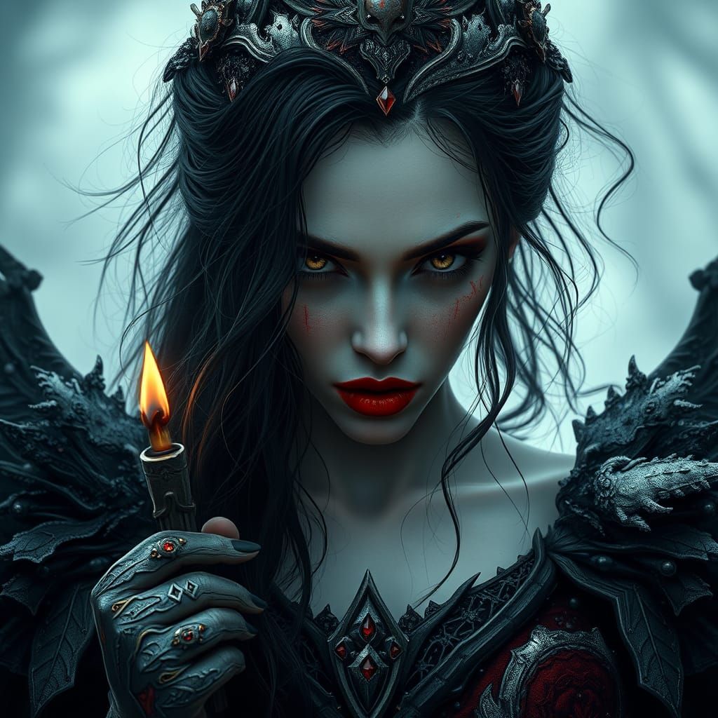 Slavic Goddess of Winter and Rebirth in Regal Splendor