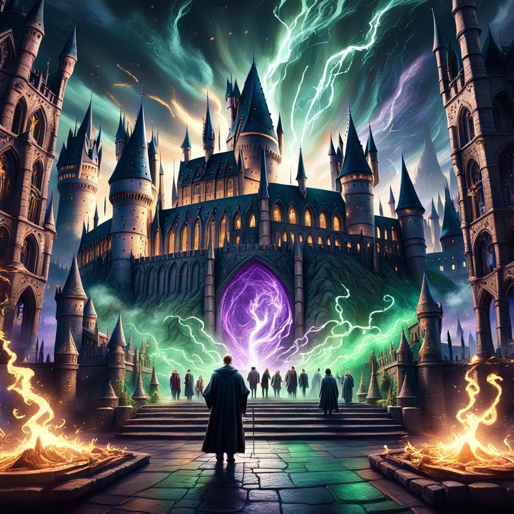 Harry Potter vs Voldemort: Fantasy Battle at Hogwarts