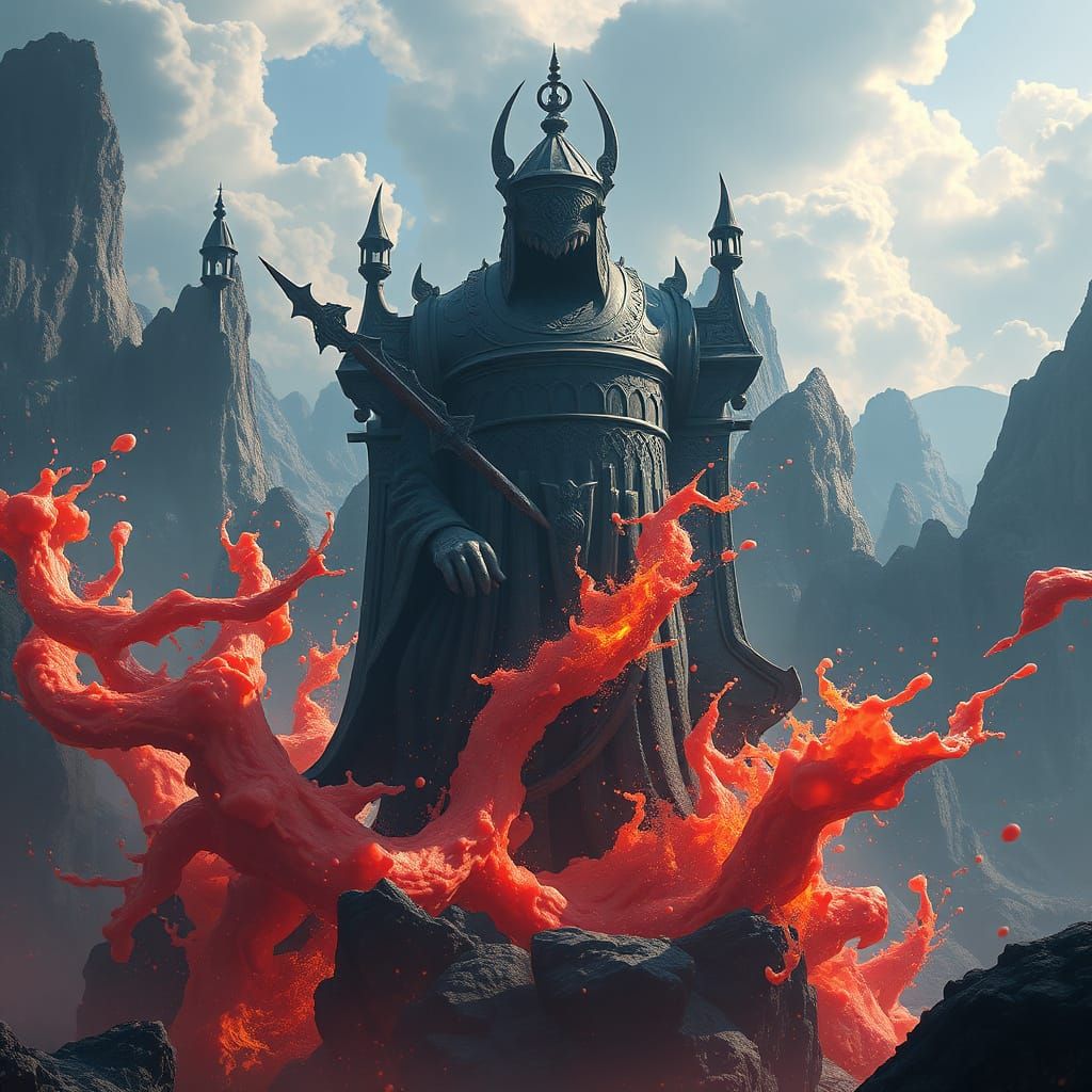 Ethereal Fantasy Realm in Vibrant Colors