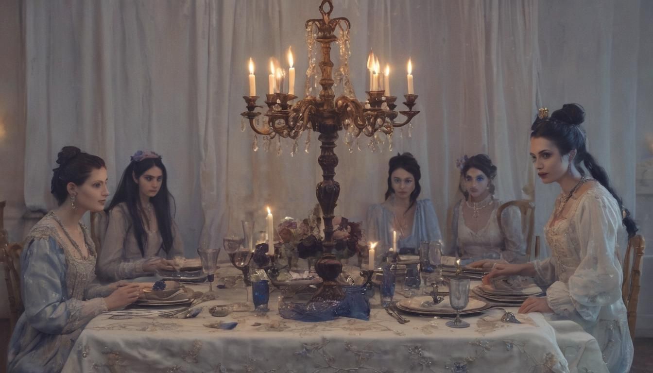 Fantastical Creatures at Surrealist Dinner Party