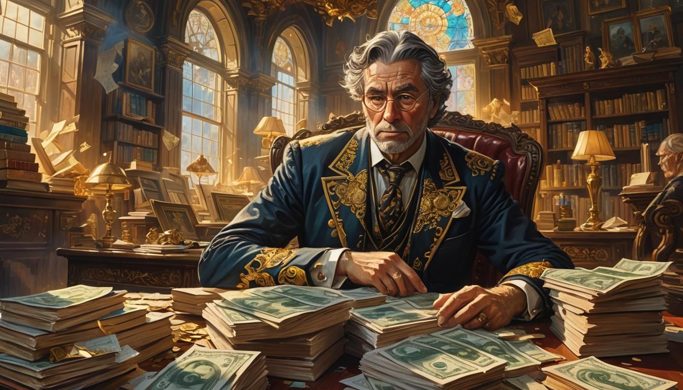 Opulent Study: A Rich Man's Domain