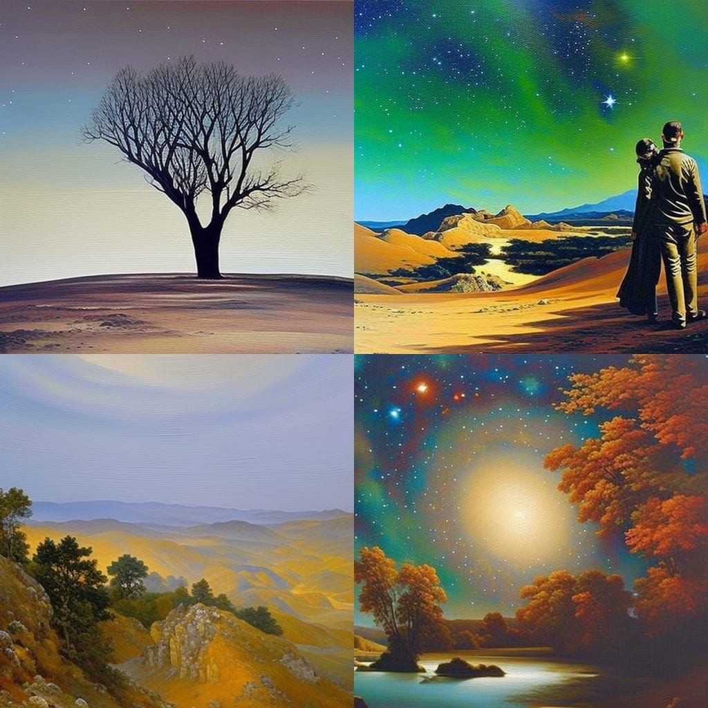 AI Latent Space: A Beautiful Oil Painting