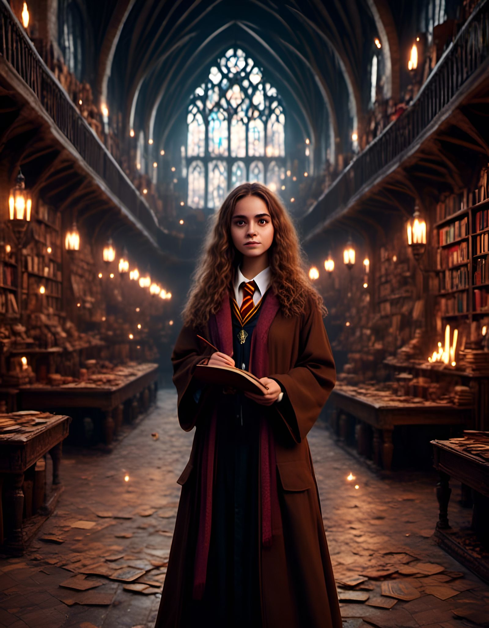 Hermione Granger Hogwarts Wizard in 3D Style