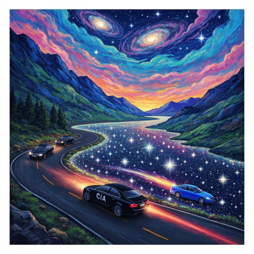 Starry River: A Surreal Van Gogh-Inspired Landscape