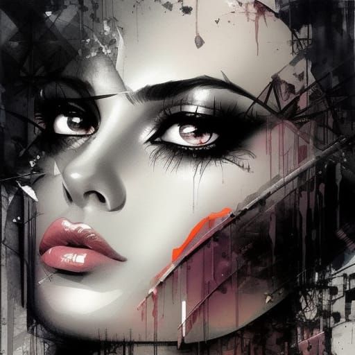 Intricate Beauty Portrait in Surreal Style