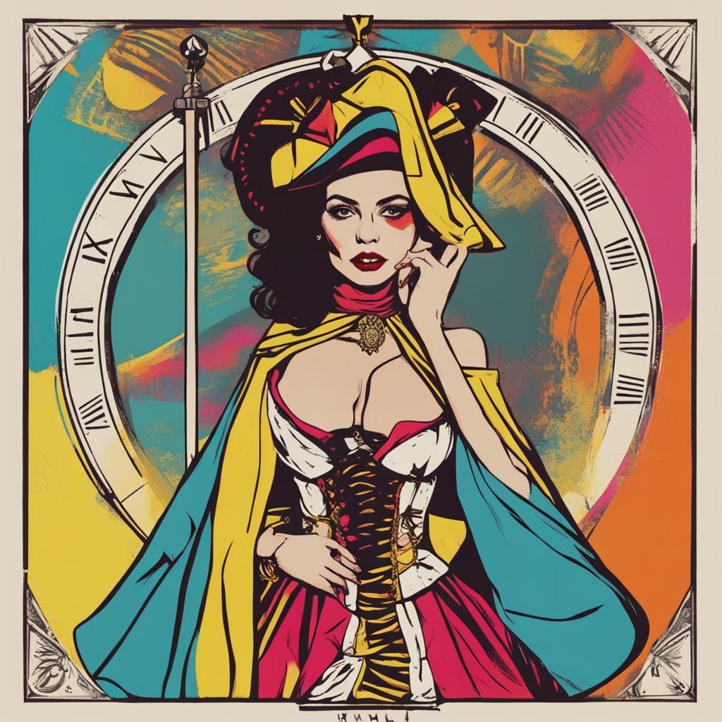 Latina Pirate Wench as Temperance Tarot Card