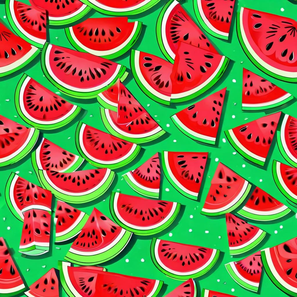 Vibrant Watermelon Still Life