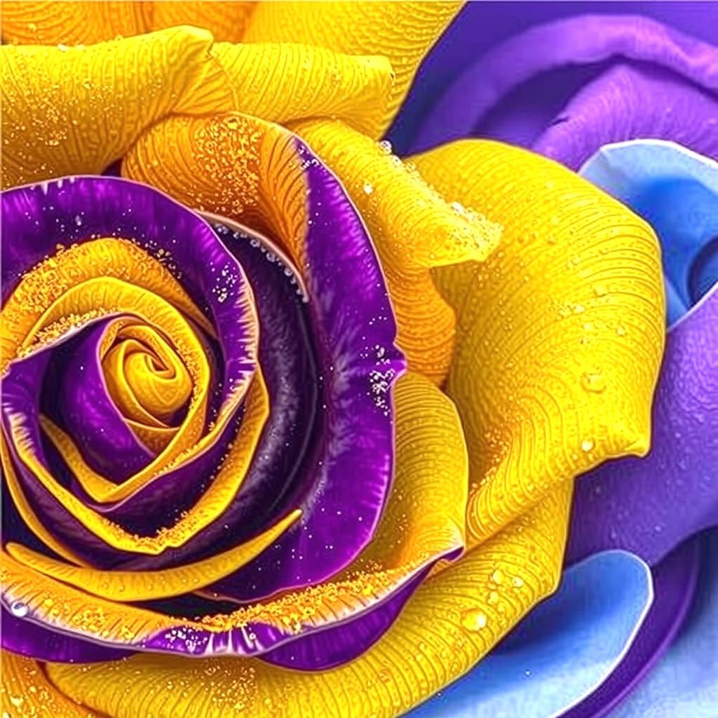 Violet Rose in Dramatic Hyperrealistic Style