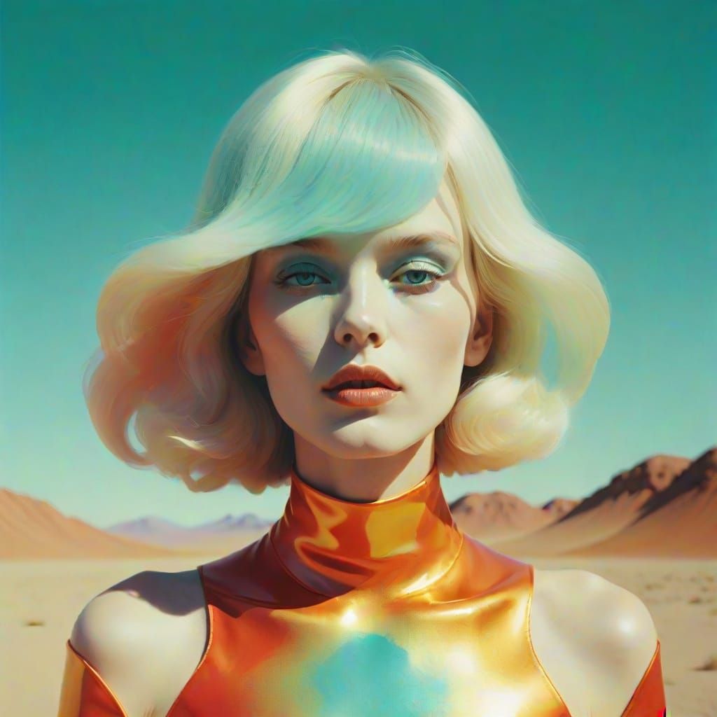 Opalescent Rock Star in Oil on Canvas