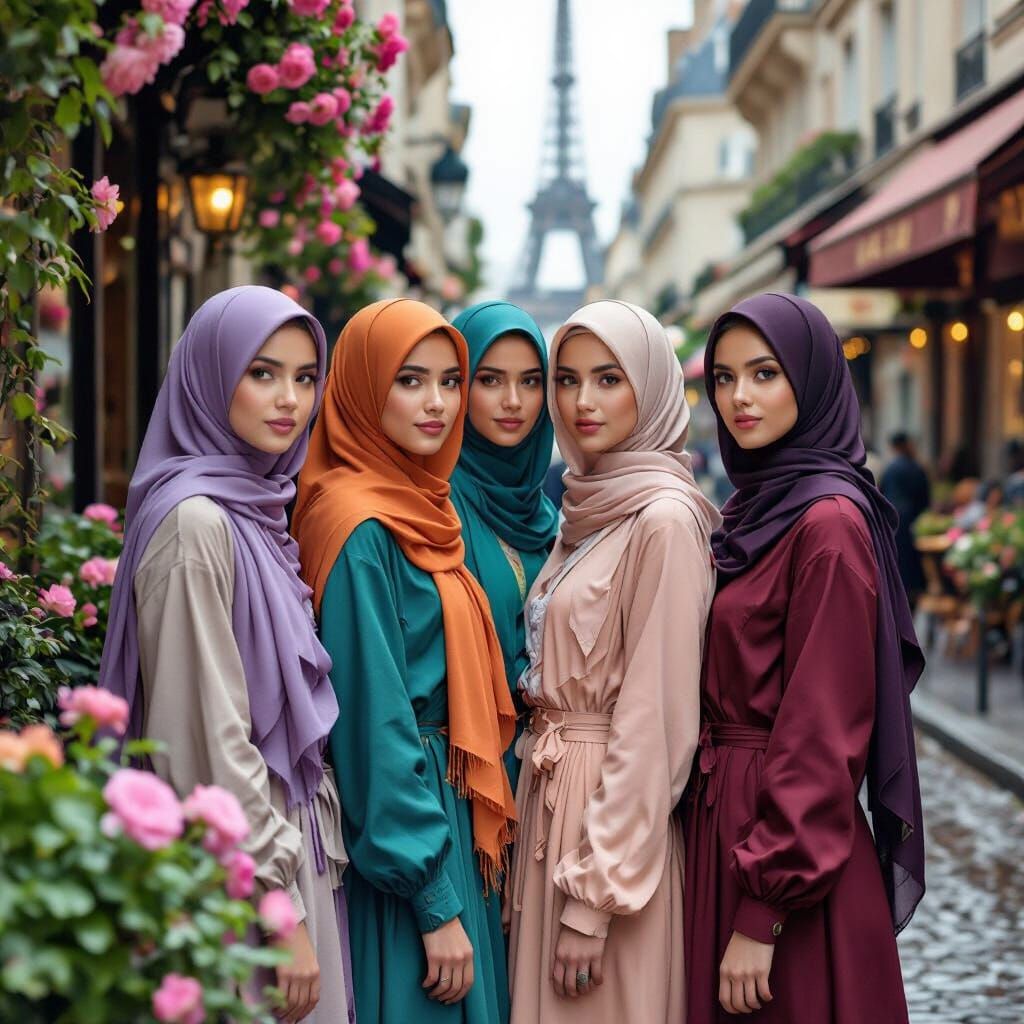 Diverse Women in Paris: A Photorealistic Portrait