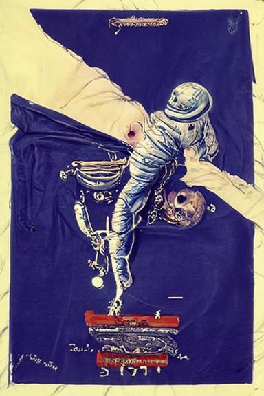Astronaut Engraving Inspired by Gustave Doré
