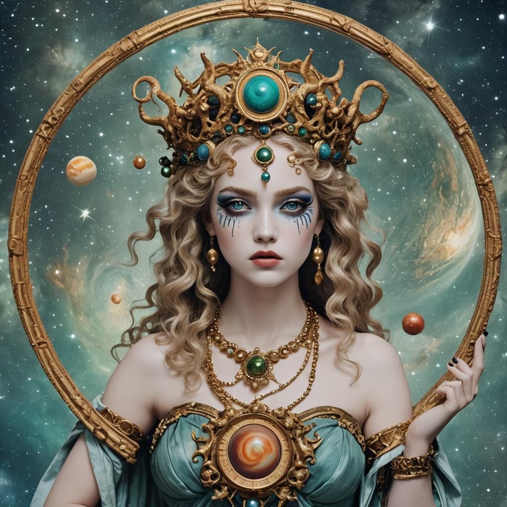 Jupiter and Neptune Evolution: Detailed Matte Painting