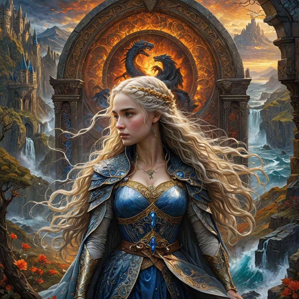 Daenerys Targaryen: Epic Digital Matte Painting