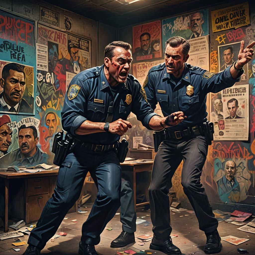 Corrupt Officer's Brutal Interrogation in Gritty Realism
