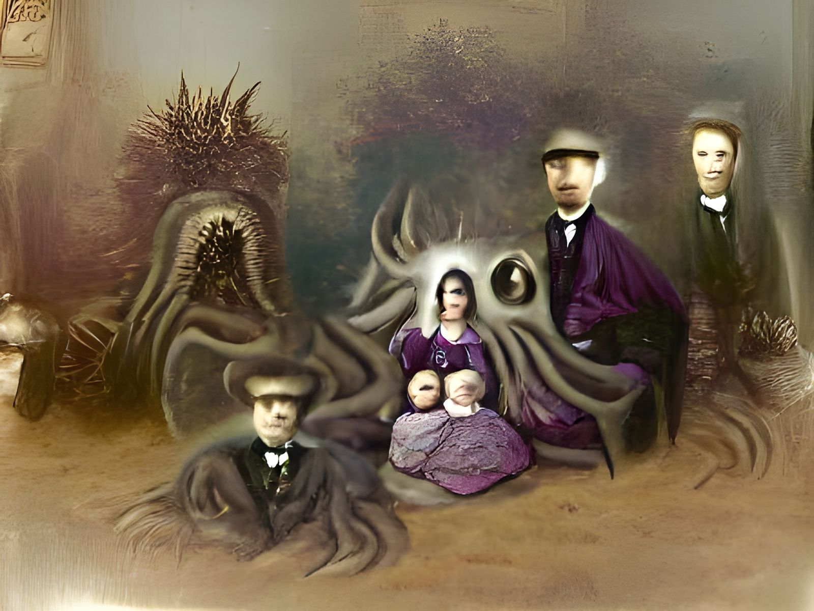 Eldritch Family Portrait in 1880s Style