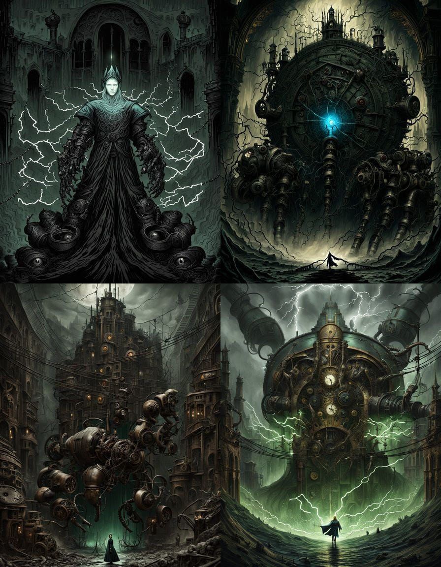 Cyberpunk Ahsoka Tano as Frankenstein's Monster