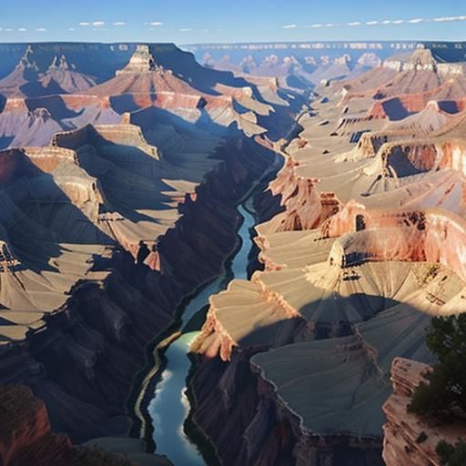 AI Interpretation of the Grand Canyon