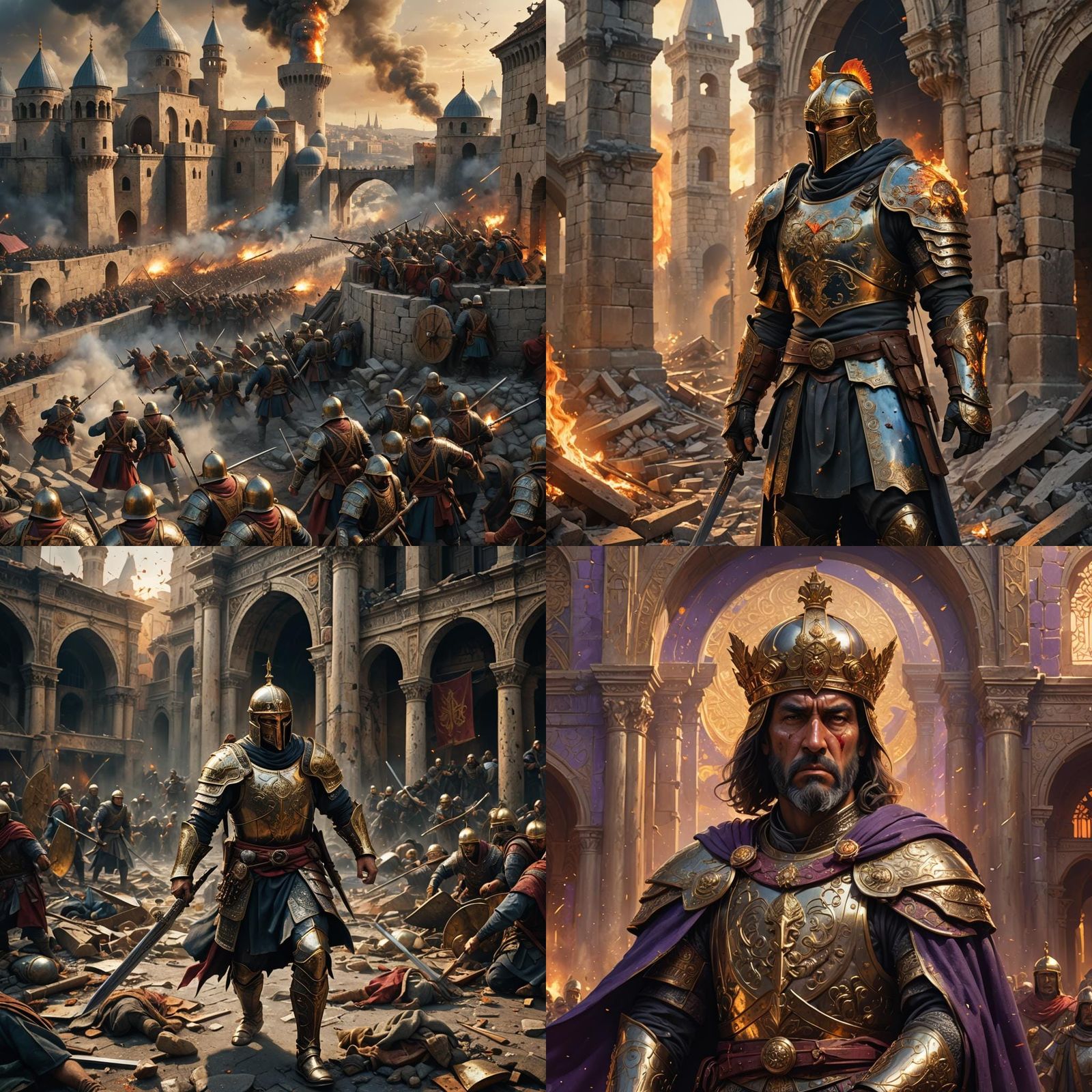 The Fall of Constantinople: Hyperrealistic Concept Art