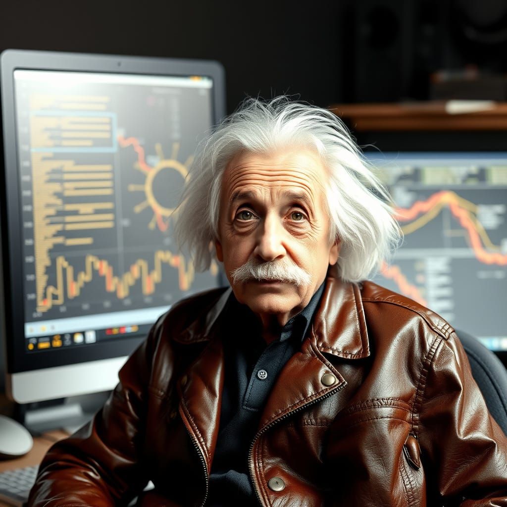 Modern Albert Einstein Portrait
