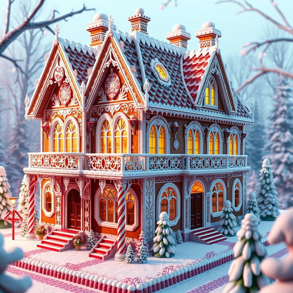 Whimsical Jacobethan Gingerbread Estate