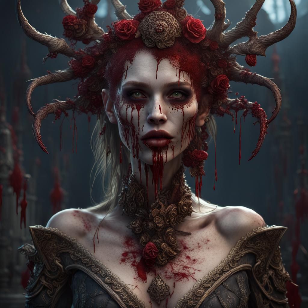 Hel: Goddess of the Underworld, Detailed Matte Painting