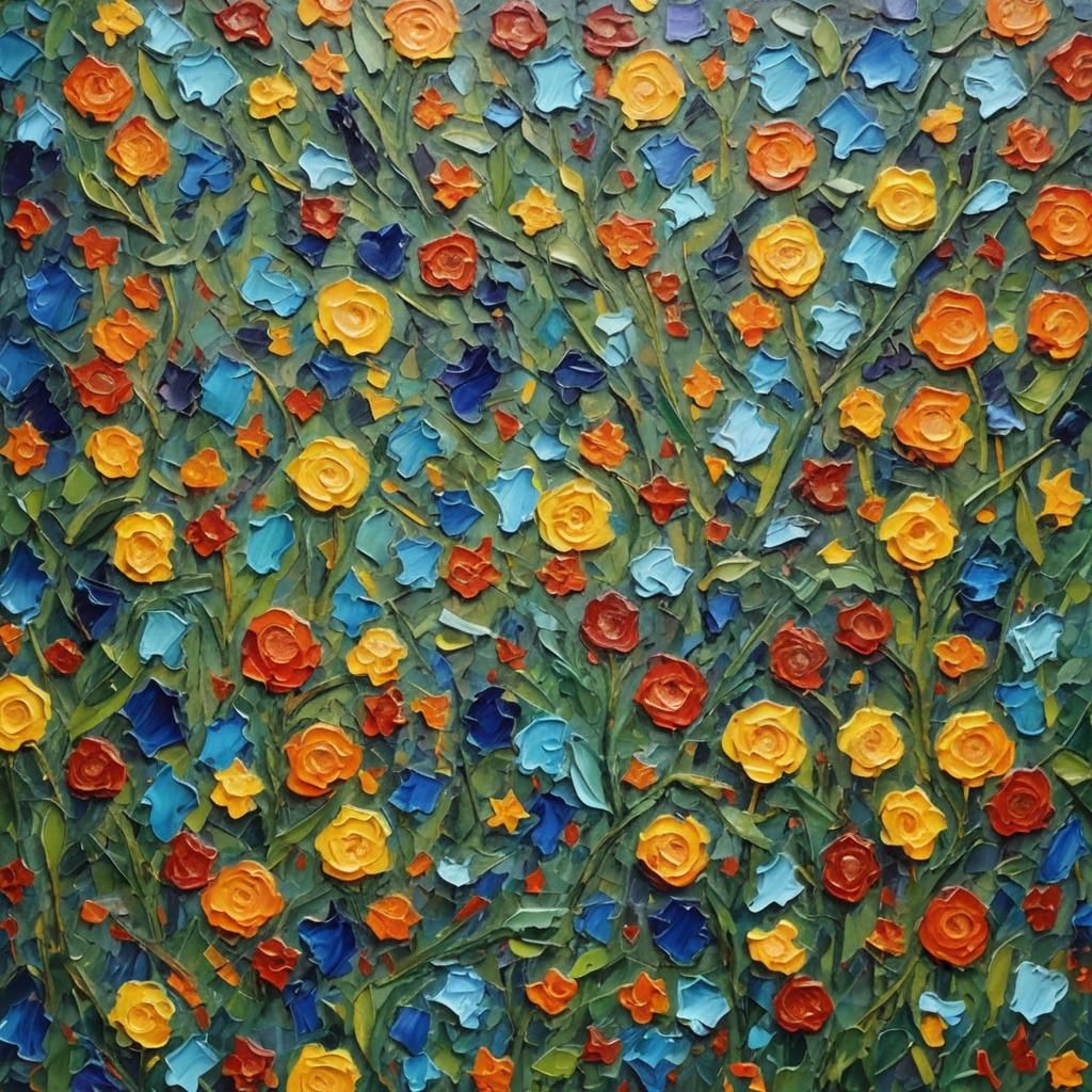 Expressionist Painting of Existence in Oil