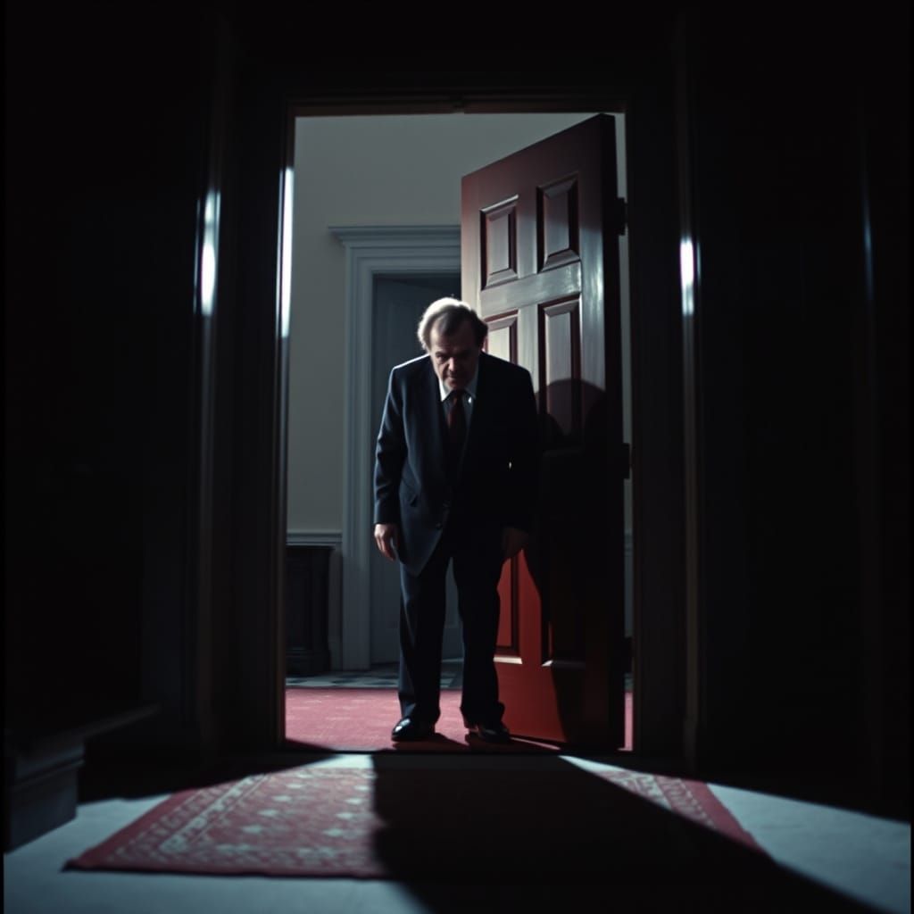 Jack Torrance Peek: Cinematic Shot from 'The Shining'