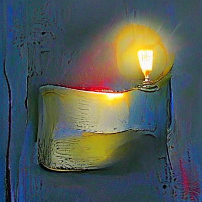Simple AI Image of a Single Light