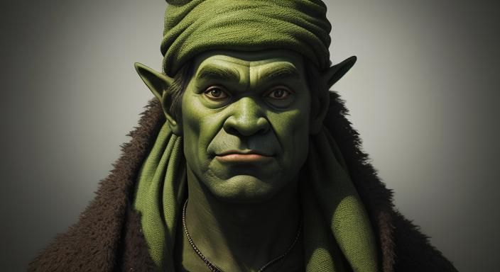 Shrek and Squidward: High-Contrast Portrait Photography