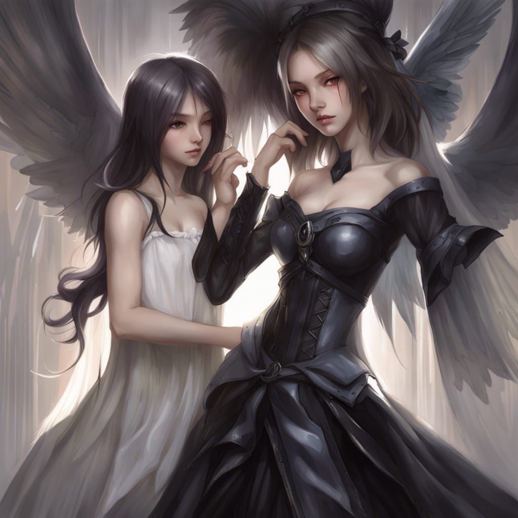 Fantasy Portrait in Mixed Artistic Styles