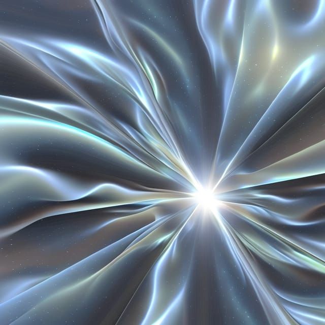 Black Opal Crystals with Light Reflections in 3D