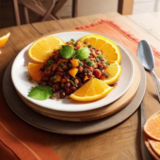 Vibrant Still Life of Colorful Gourmet Food