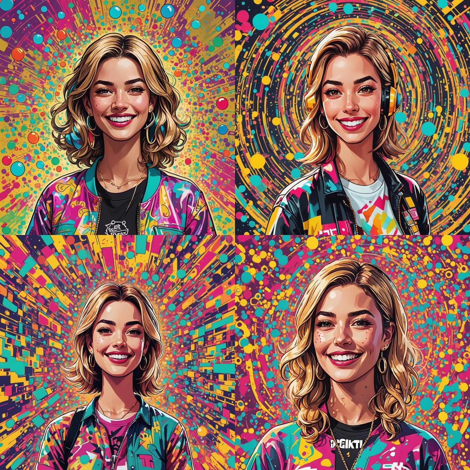 TikTok AI Voice Girl Portrait in GTA 5 Style