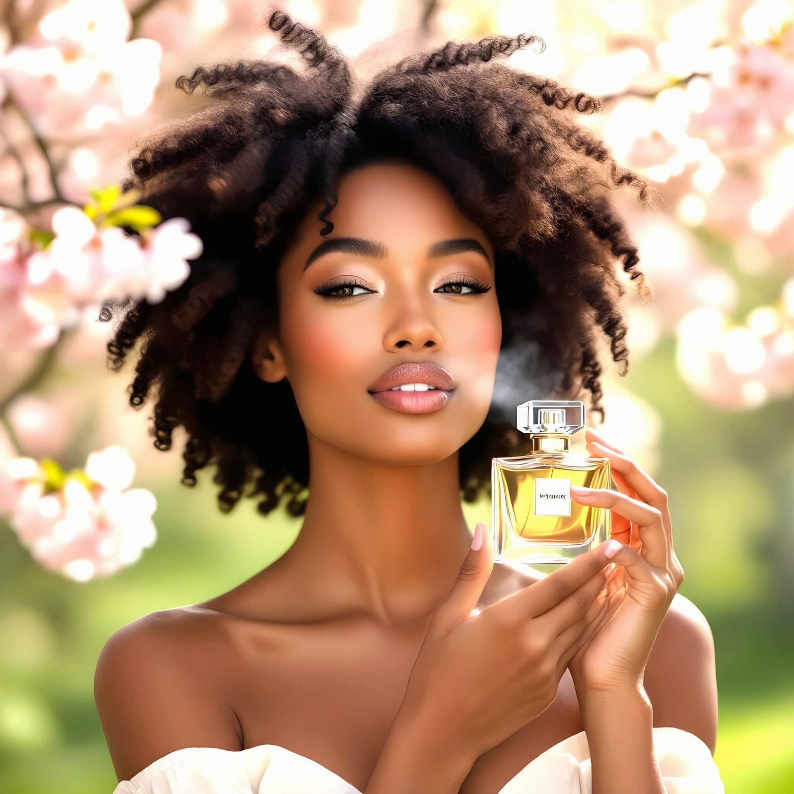 Glamorous AI Perfume Influencer