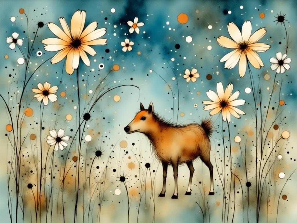 Dark Charcoal World Landscape