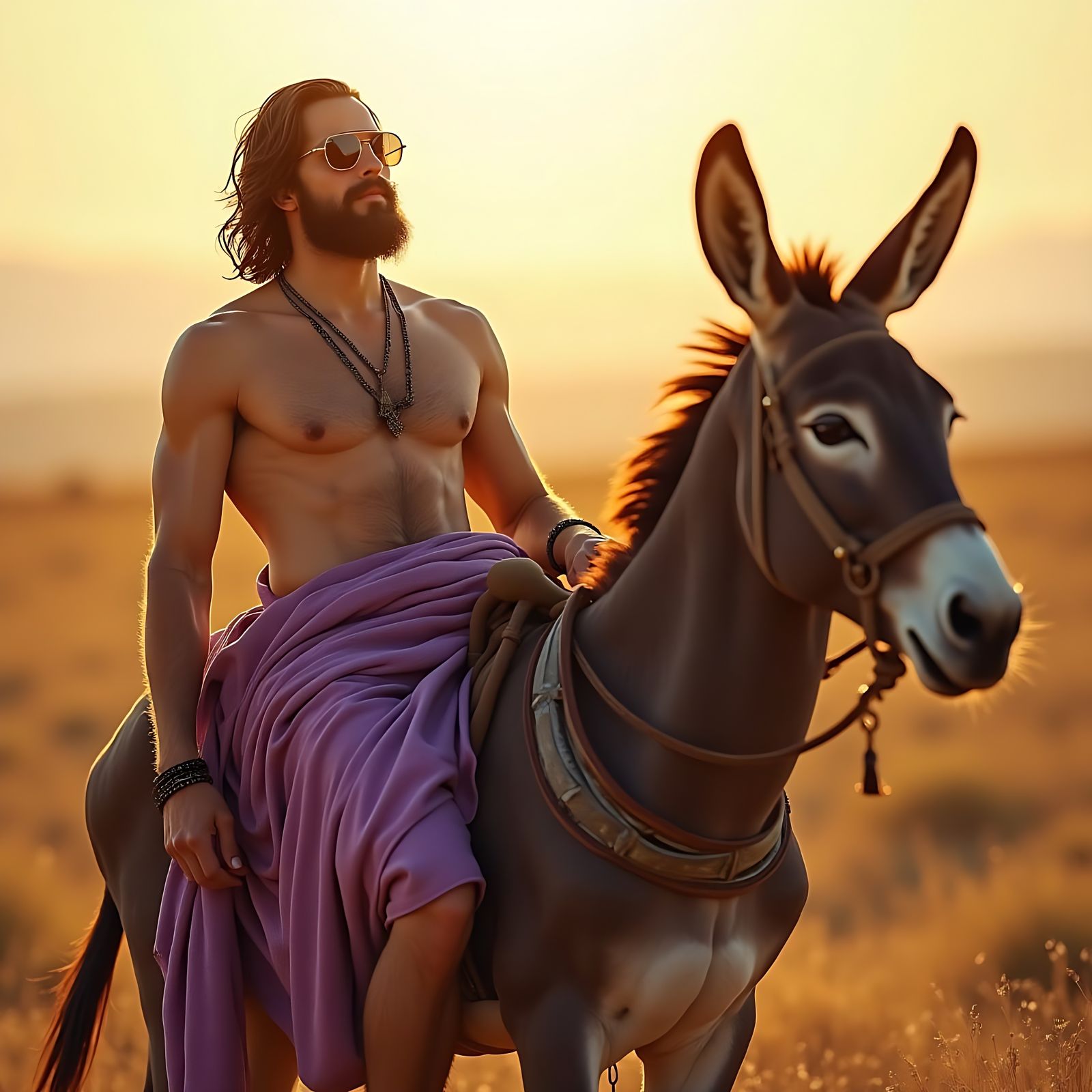 Sexy Jesus in Stunna Shades and Flip Flops