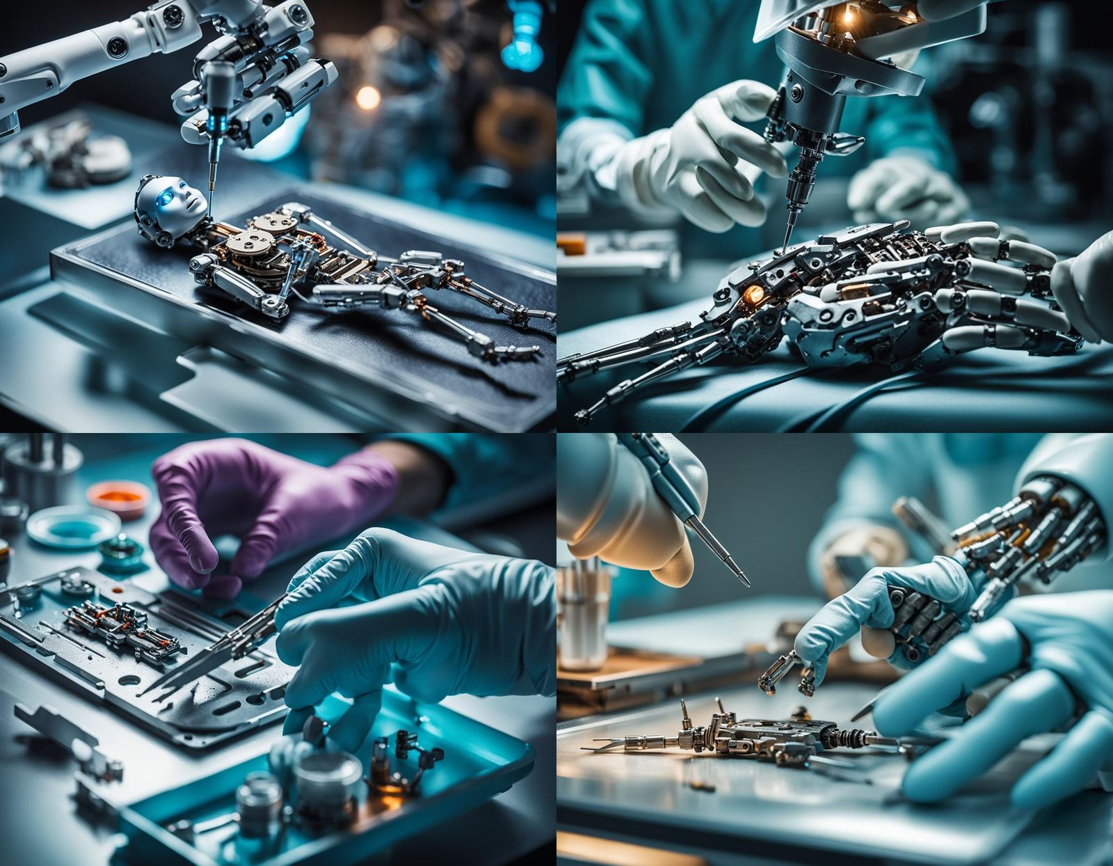 Surgeon Robot: Scalpel Close-Up Professional Photo