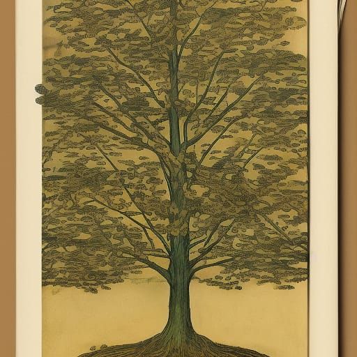 Ancient Botany Illuminated in Vibrant Oil on Canvas