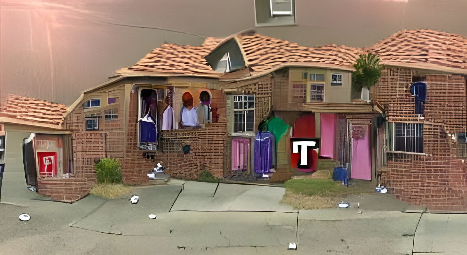 AI Image: Trap House in the Hood