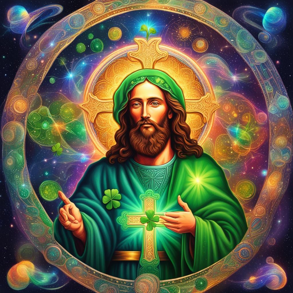 St Patrick's Day Jesus and Divine Mother