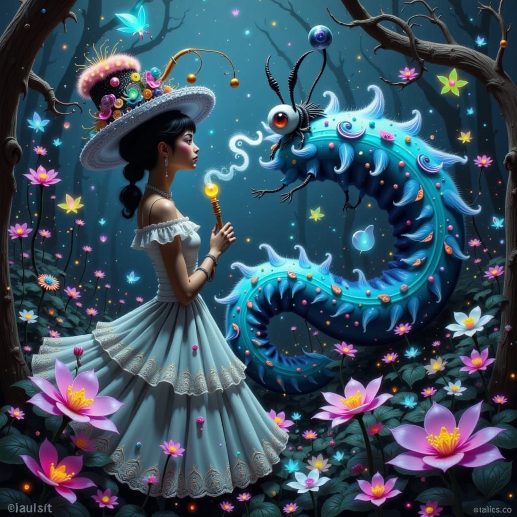 Alice in a Dreamlike Realm: A Whimsical Vision