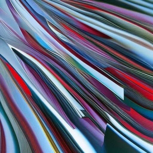 Abstract Gemscape with Glass Baubles in Postmodern Style