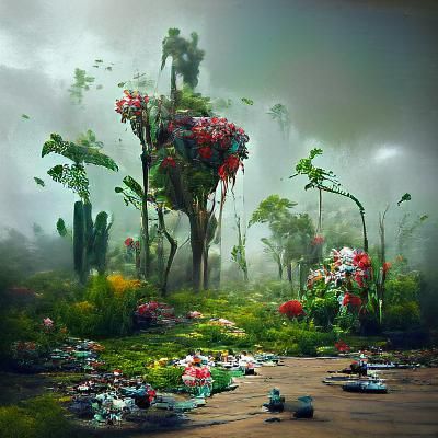 Post-Apocalyptic Desert Reforestation with AI Robots