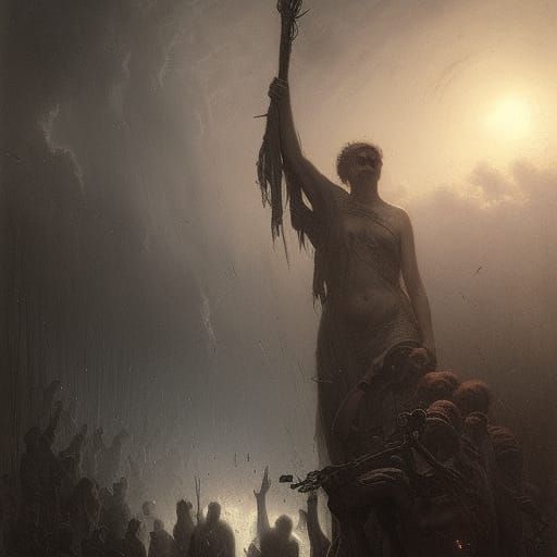 Rot in Peace: A Macabre Horror Illustration