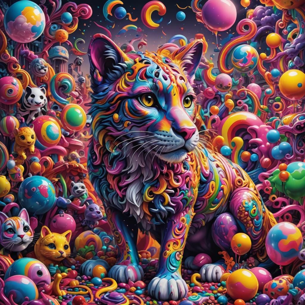 Lisa Frank Inspired Conceptual Art in HDR