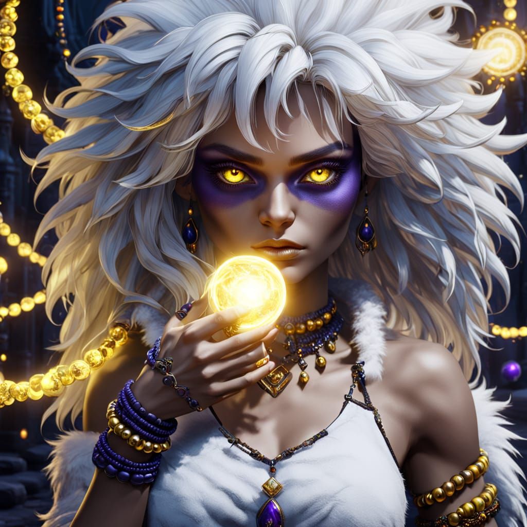 Enchanted Dark Fantasy Maiden in Exquisite Detail