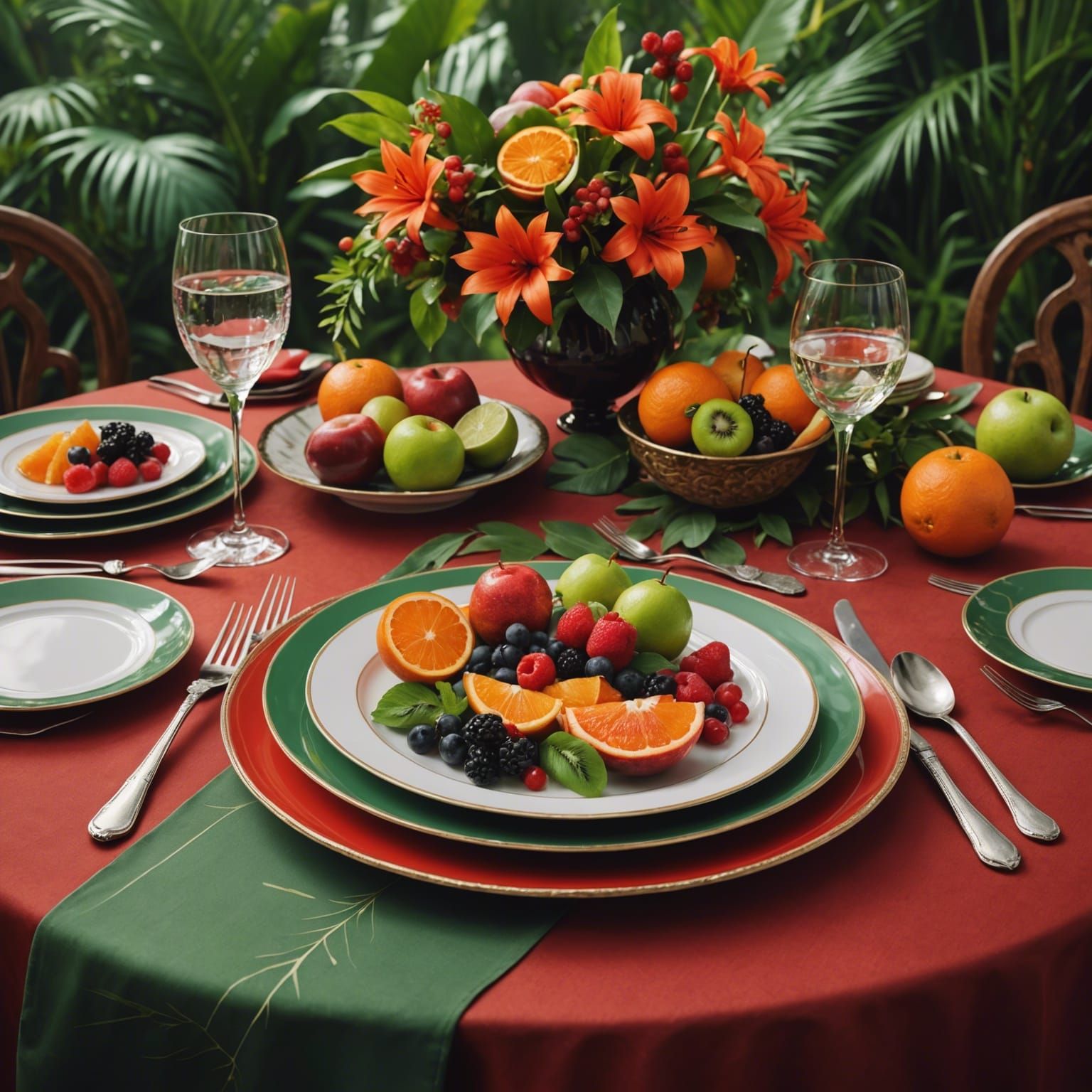 Fantastical Fruit Feast in Tropical Splendor