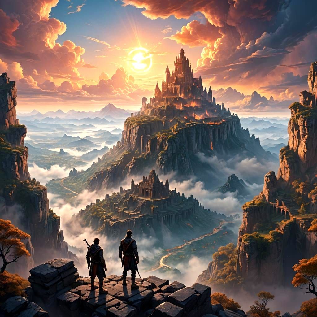 Fantastical Matte Painting with Intricate Details