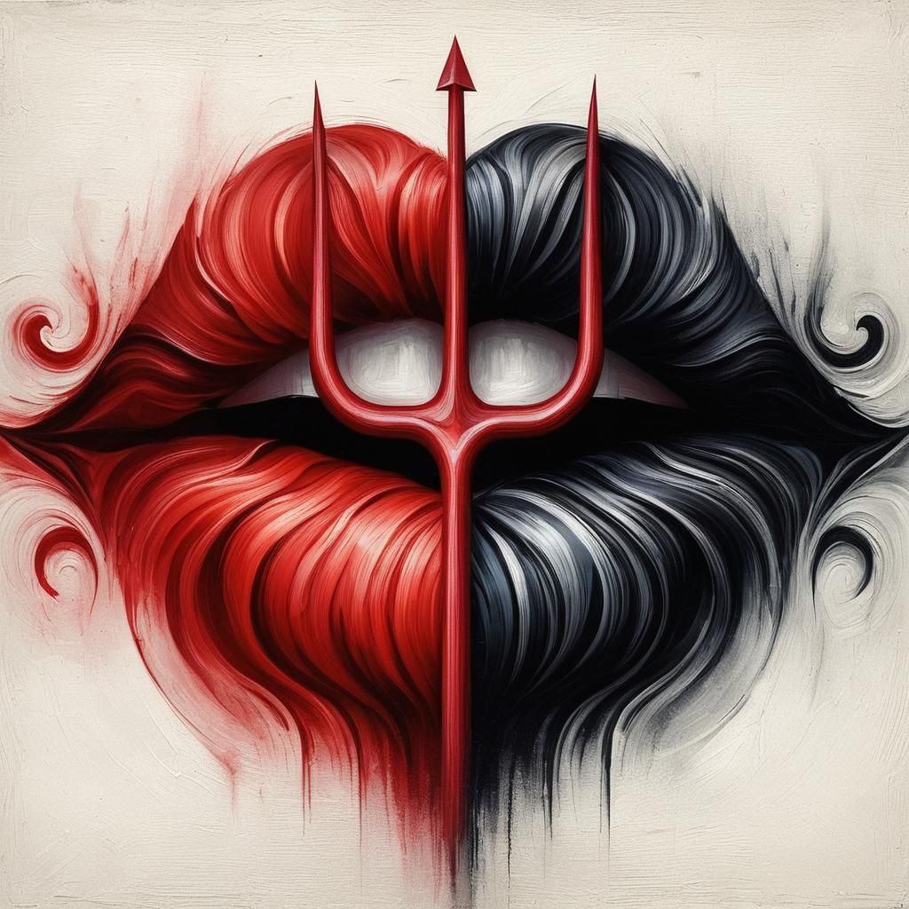 Intricate Abstract Design with Dynamic Composition